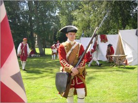 Harry takes his clients to changing the guards
17th century style